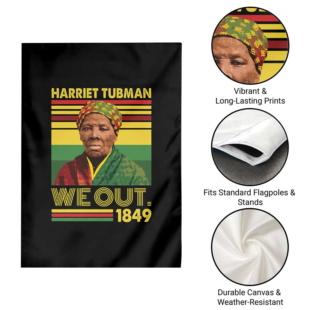 Harriet Tubman Garden Flag We Out 1849 African American History