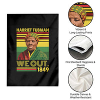Harriet Tubman Garden Flag We Out 1849 African American History