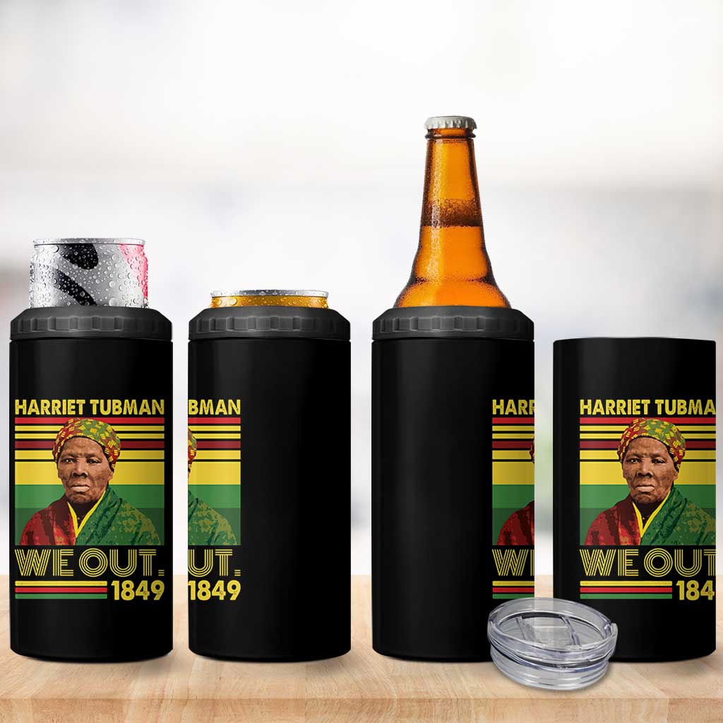 Harriet Tubman 4 in 1 Can Cooler Tumbler We Out 1849 African American History