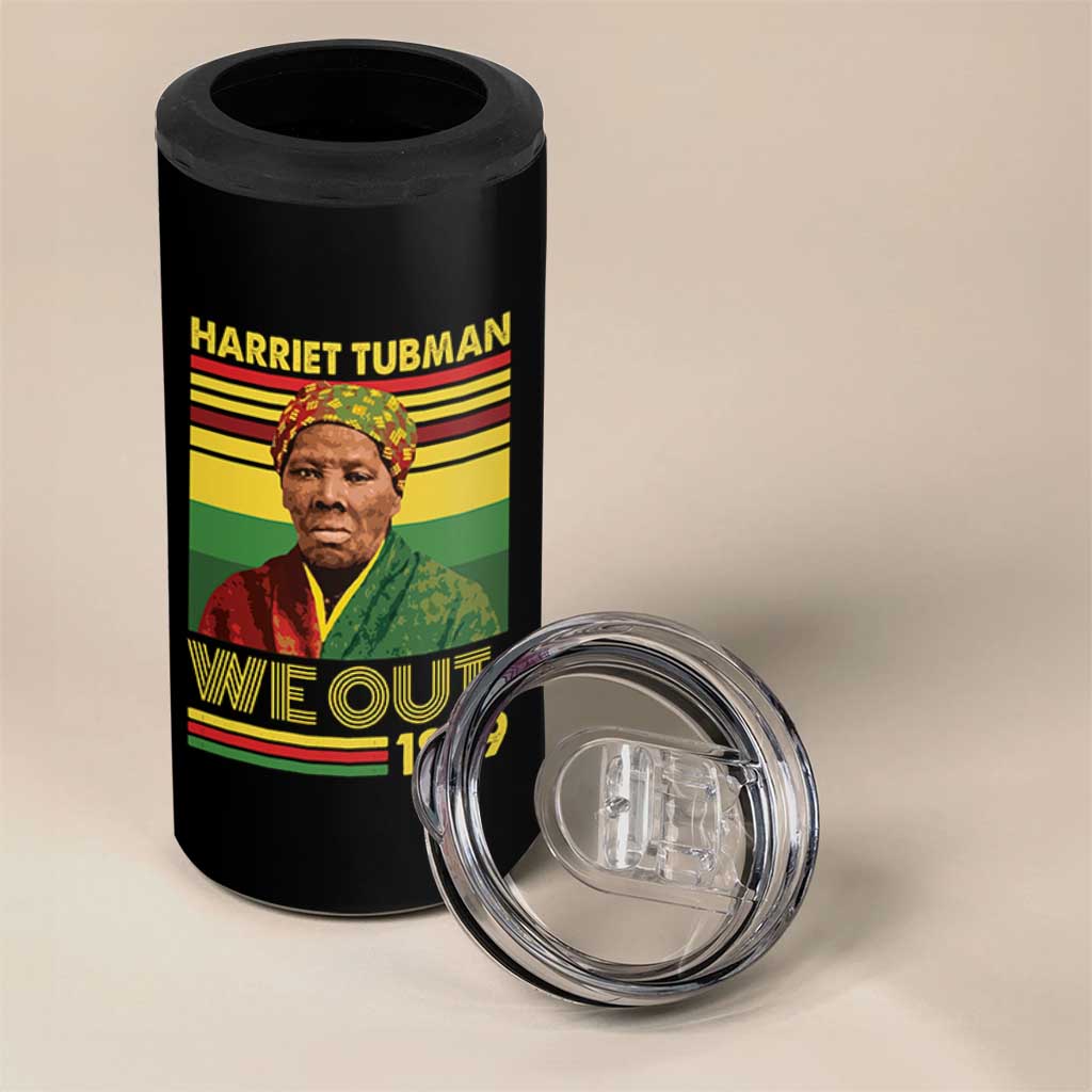 Harriet Tubman 4 in 1 Can Cooler Tumbler We Out 1849 African American History