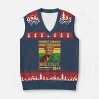 Harriet Tubman V-Neck Knit Sweater Vest We Out 1849 African American History