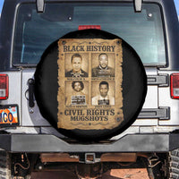 Black History Civil Rights Mugshots Spare Tire Cover Malcolm X MLK John Lewis Huey P Newton