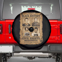 Black History Civil Rights Mugshots Spare Tire Cover Malcolm X MLK John Lewis Huey P Newton