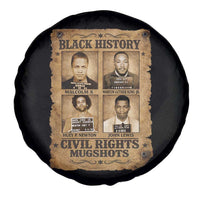 Black History Civil Rights Mugshots Spare Tire Cover Malcolm X MLK John Lewis Huey P Newton