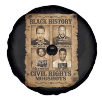 Black History Civil Rights Mugshots Spare Tire Cover Malcolm X MLK John Lewis Huey P Newton
