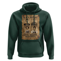 Black History Civil Rights Mugshots Hoodie Malcolm X MLK John Lewis Huey P Newton