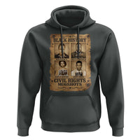 Black History Civil Rights Mugshots Hoodie Malcolm X MLK John Lewis Huey P Newton