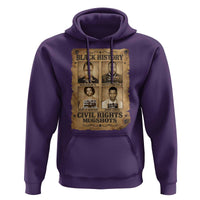 Black History Civil Rights Mugshots Hoodie Malcolm X MLK John Lewis Huey P Newton