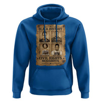Black History Civil Rights Mugshots Hoodie Malcolm X MLK John Lewis Huey P Newton