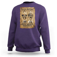 Black History Civil Rights Mugshots Sweatshirt Malcolm X MLK John Lewis Huey P Newton