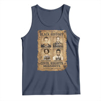 Black History Civil Rights Mugshots Tank Top Malcolm X MLK John Lewis Huey P Newton