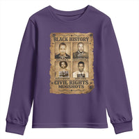 Black History Civil Rights Mugshots Youth Sweatshirt Malcolm X MLK John Lewis Huey P Newton