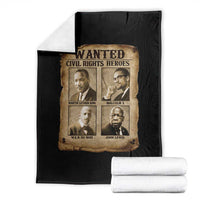 Black Leaders Throw Blanket Wanted Civil Rights Heroes MLK Malcolm X Web John Lewis