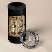 Black Leaders 4 in 1 Can Cooler Tumbler Wanted Civil Rights Heroes MLK Malcolm X Web John Lewis