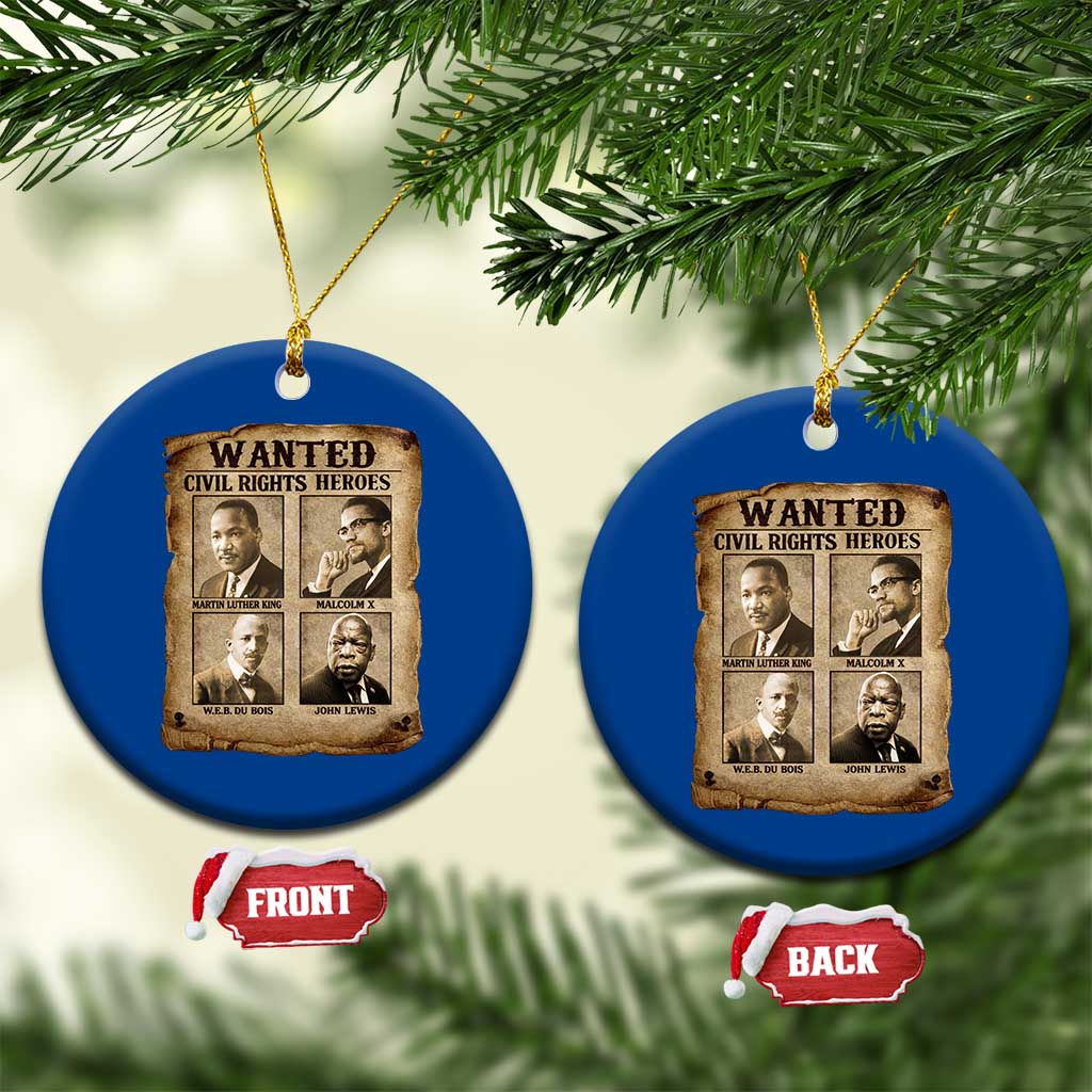 Black Leaders Ceramic Ornament Wanted Civil Rights Heroes MLK Malcolm X Web John Lewis