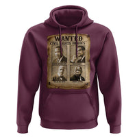 Black Leaders Hoodie Wanted Civil Rights Heroes MLK Malcolm X Web John Lewis