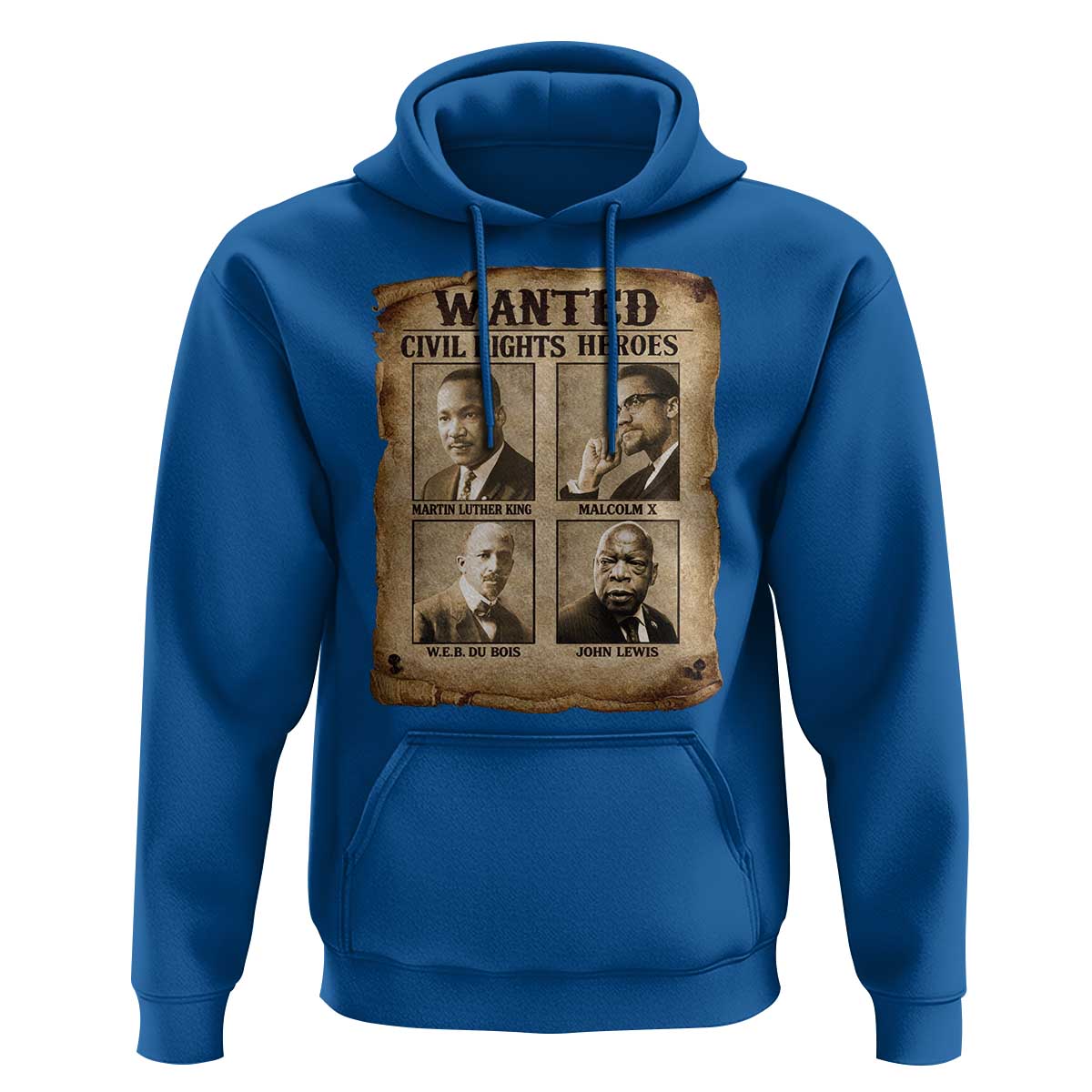 Black Leaders Hoodie Wanted Civil Rights Heroes MLK Malcolm X Web John Lewis