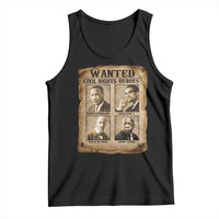 Black Leaders Tank Top Wanted Civil Rights Heroes MLK Malcolm X Web John Lewis