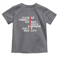 America Courage Freedom Diversity Rights Friendship Justice Toddler T Shirt