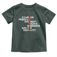 America Courage Freedom Diversity Rights Friendship Justice Toddler T Shirt