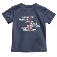 America Courage Freedom Diversity Rights Friendship Justice Toddler T Shirt
