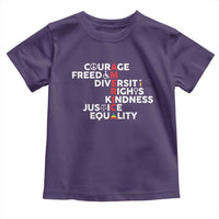 America Courage Freedom Diversity Rights Friendship Justice Toddler T Shirt