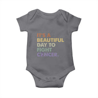 All Cancer Awareness Baby Onesie It's A Beautiful Day To Fight Cancer Lavender Ribbon