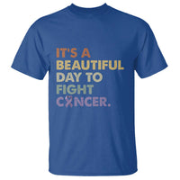 All Cancer Awareness T Shirt It's A Beautiful Day To Fight Cancer Lavender Ribbon
