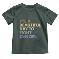 All Cancer Awareness Toddler T Shirt It's A Beautiful Day To Fight Cancer Lavender Ribbon