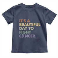 All Cancer Awareness Toddler T Shirt It's A Beautiful Day To Fight Cancer Lavender Ribbon