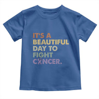 All Cancer Awareness Toddler T Shirt It's A Beautiful Day To Fight Cancer Lavender Ribbon