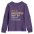 All Cancer Awareness Youth Sweatshirt It's A Beautiful Day To Fight Cancer Lavender Ribbon