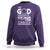 All Cancer Awareness Sweatshirt My God Is Stronger Than Cancer Lavender Ribbon