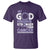 All Cancer Awareness T Shirt My God Is Stronger Than Cancer Lavender Ribbon