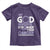 All Cancer Awareness Toddler T Shirt My God Is Stronger Than Cancer Lavender Ribbon