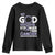 All Cancer Awareness Youth Sweatshirt My God Is Stronger Than Cancer Lavender Ribbon