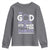 All Cancer Awareness Youth Sweatshirt My God Is Stronger Than Cancer Lavender Ribbon