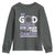 All Cancer Awareness Youth Sweatshirt My God Is Stronger Than Cancer Lavender Ribbon