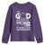 All Cancer Awareness Youth Sweatshirt My God Is Stronger Than Cancer Lavender Ribbon