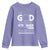 All Cancer Awareness Youth Sweatshirt My God Is Stronger Than Cancer Lavender Ribbon