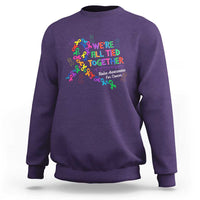 All Cancer Awareness Sweatshirt We're All Tied Together Raise Awareness For Cancer Ribbons