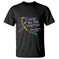 All Cancer Awareness T Shirt We're All Tied Together Raise Awareness For Cancer Ribbons