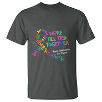 All Cancer Awareness T Shirt We're All Tied Together Raise Awareness For Cancer Ribbons