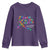 All Cancer Awareness Youth Sweatshirt We're All Tied Together Raise Awareness For Cancer Ribbons