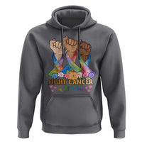 Funny All Cancer Awareness Hoodie Fight Cancer In All Colors Colorful Ribbon