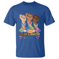 Funny All Cancer Awareness T Shirt Fight Cancer In All Colors Colorful Ribbon
