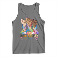 Funny All Cancer Awareness Tank Top Fight Cancer In All Colors Colorful Ribbon