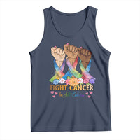 Funny All Cancer Awareness Tank Top Fight Cancer In All Colors Colorful Ribbon