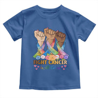 Funny All Cancer Awareness Toddler T Shirt Fight Cancer In All Colors Colorful Ribbon