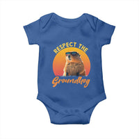 Funny Groundhog Day Baby Onesie Respect The Groundhog Woodchuck - Wonder Print Shop